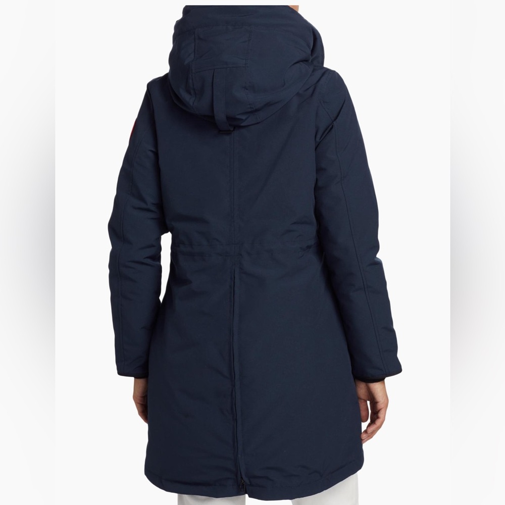 NWT New Canada Goode Rossclaire Down Parka in Atlantic Navy Size Small - Picture 8 of 10